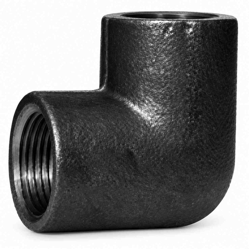 MS Elbow Pipe Fitting Threaded BSP Forged