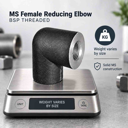 Implemental MS Female Reducing Elbow BSP Threaded - 1