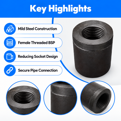 MS Reducing Socket Female Threaded BSP Pipe Fitting