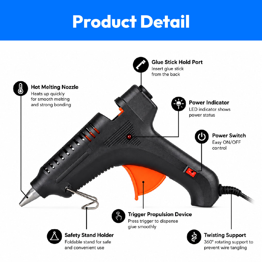 Mega Glue Gun 40W WITH STICK