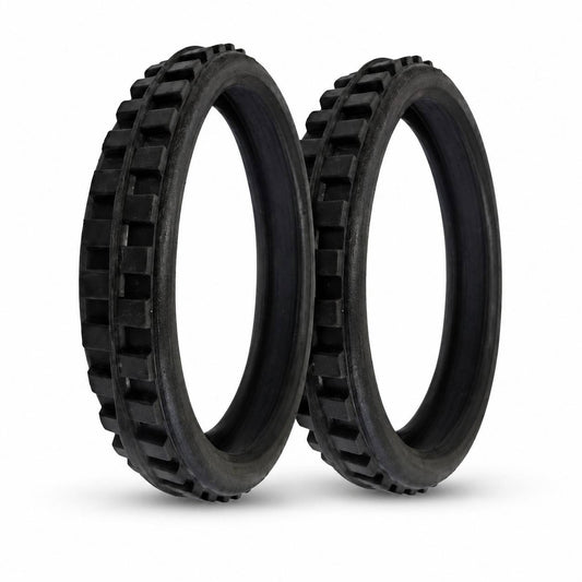 Manual Lawn mower Grass Cutting Machine Rubber Wheel(Set of 2)