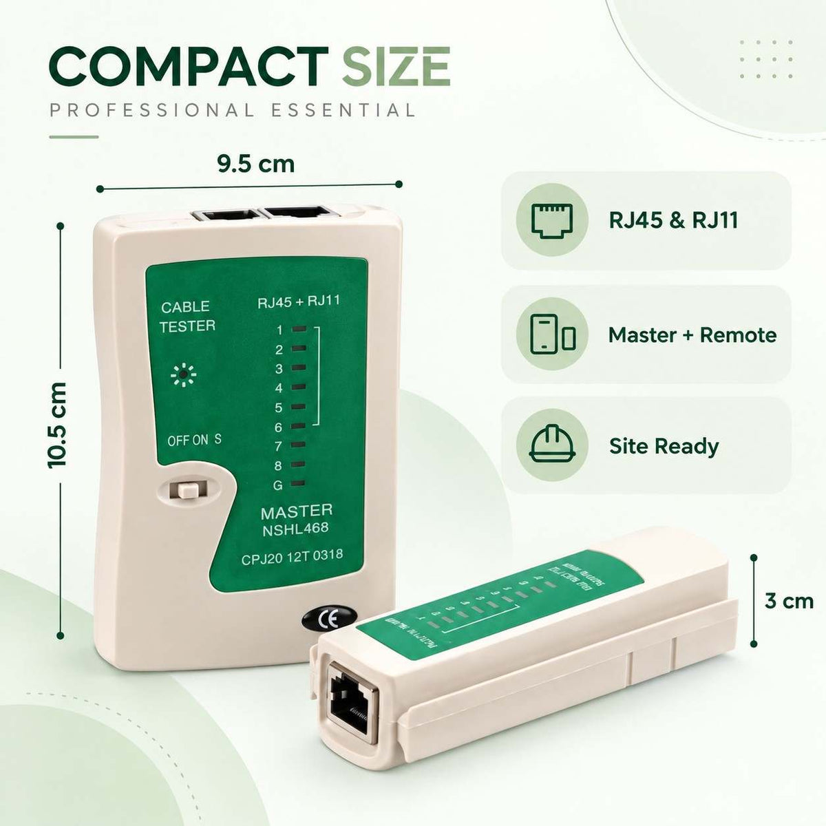 Network Cable Tester Lan & Cable Tester RJ45 & RJ11