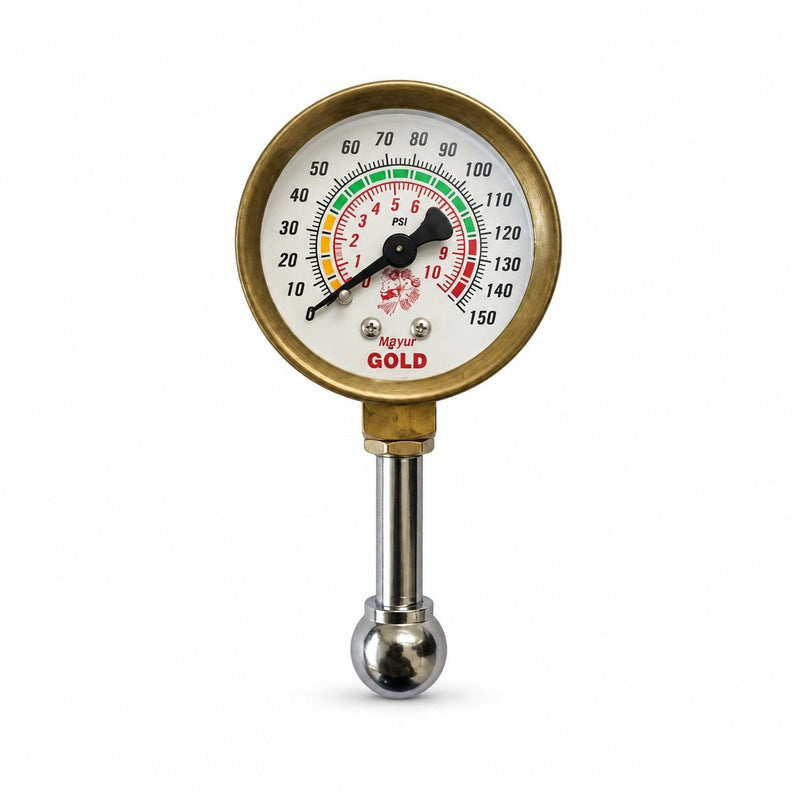 Mayur Air Pressure Gauge Small and Portable 150-PSI