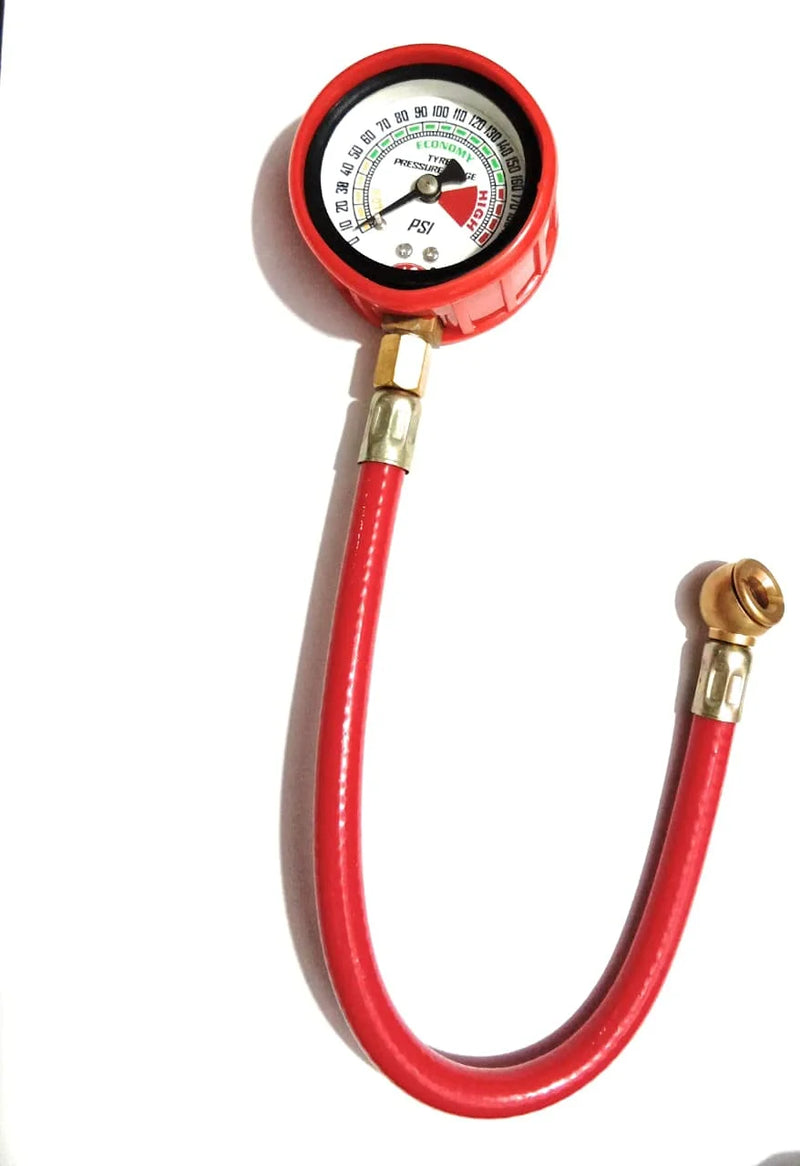 Mayur Tyre Pressure Gauge Hose Type 0-200 PSI Size: 50mm