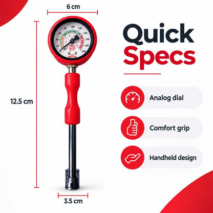 Implemental Mayur Air Pressure Gauge 200PSI - 1