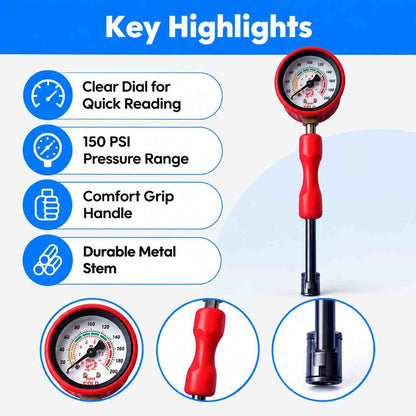 Mayur Air Pressure Gauge 200PSI