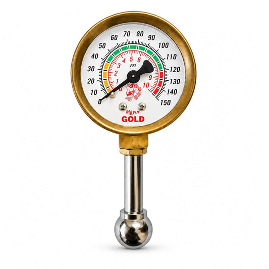 Mayur Air Pressure Gauge Small and Portable 150-PSI