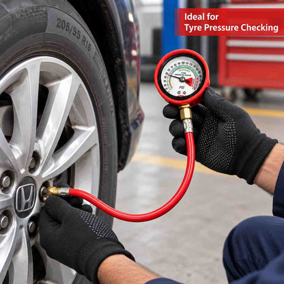 Mayur Tyre Pressure Gauge Hose Type 0-200 PSI Size: 50mm