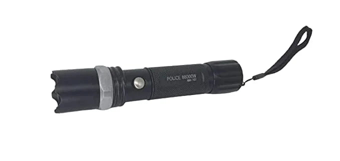 Metal LED Torch Flashlight With Battery & Charger