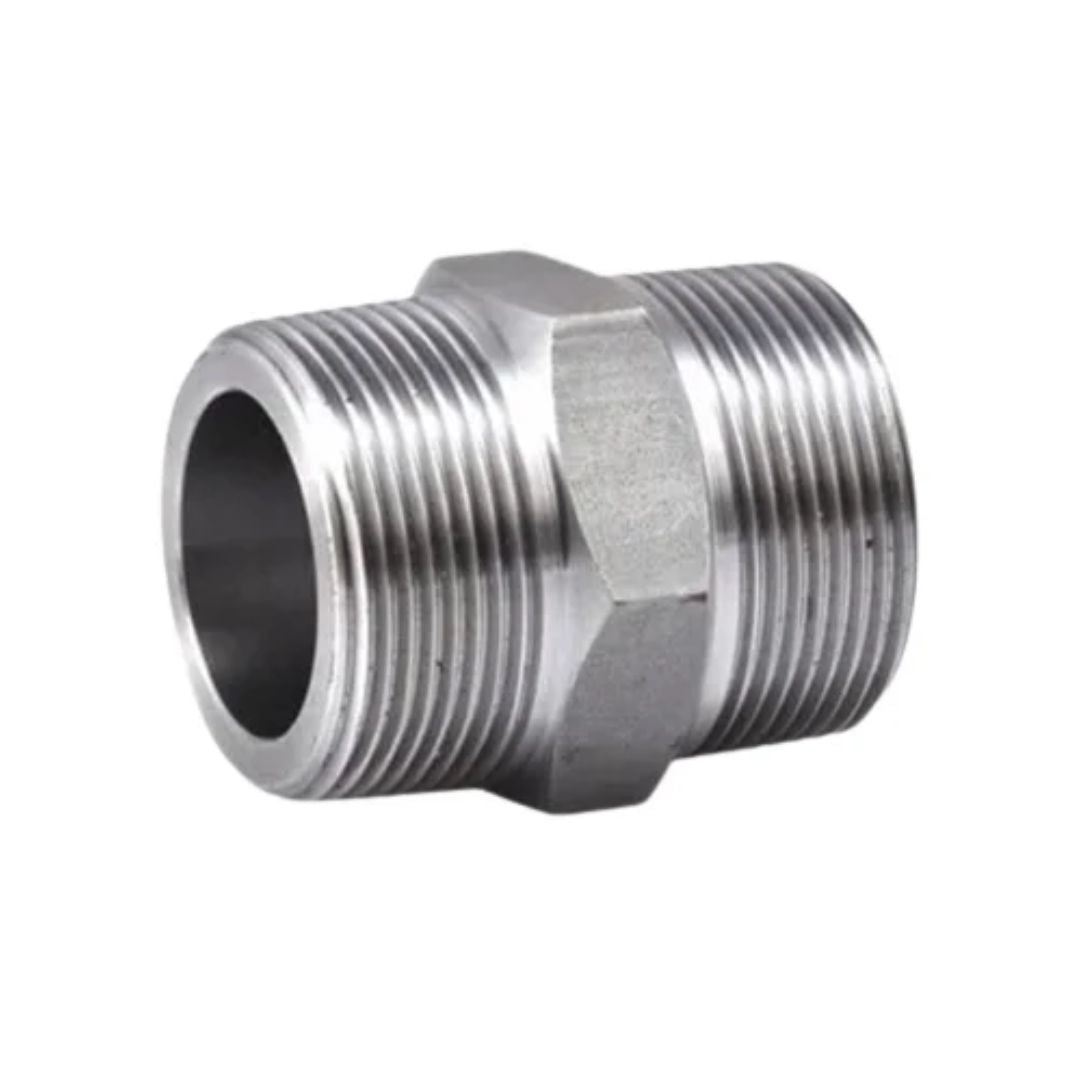 GI Screwed Hex Nipple Pipe Quick Connector-1/2 X 1/2Inch