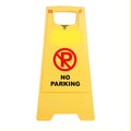 No Parking Sign Board Yellow Sign Stand