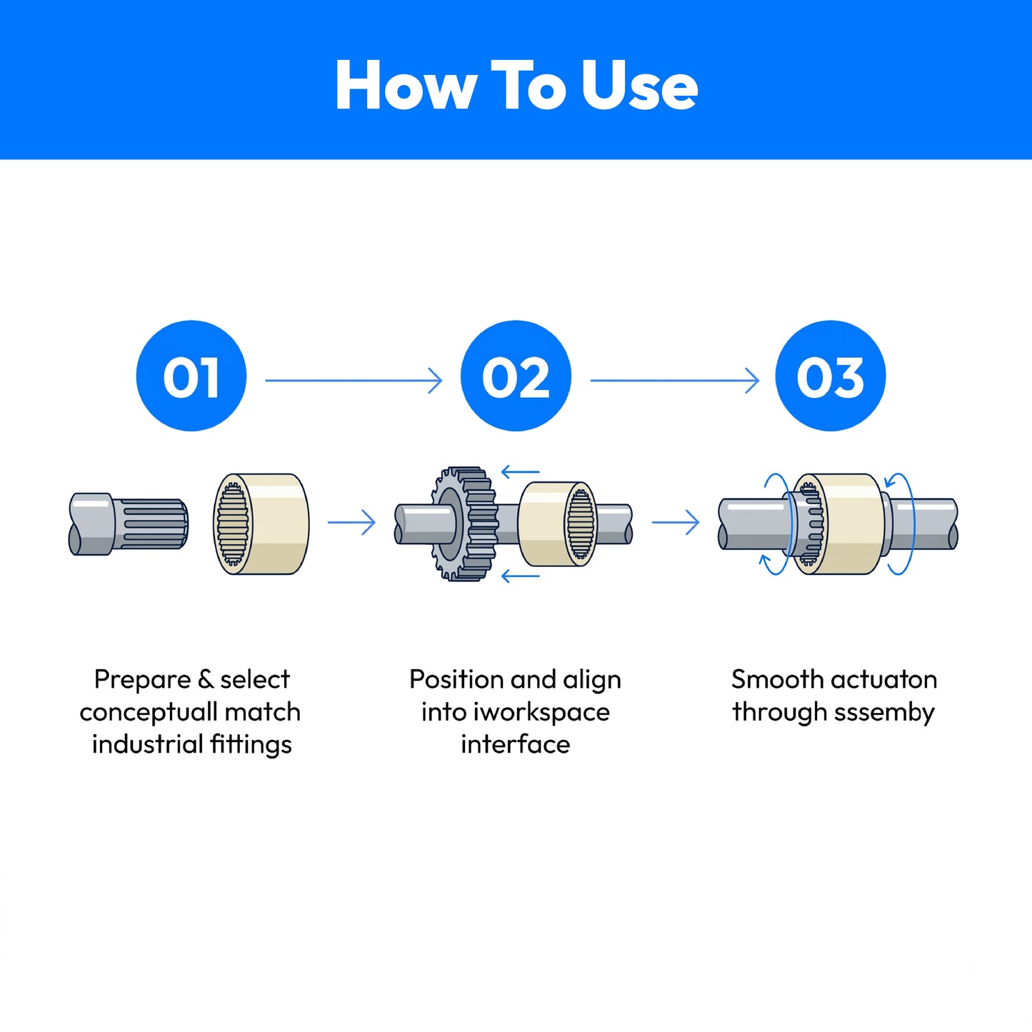 Nylon gear coupling for motor and hydraulic pump connector