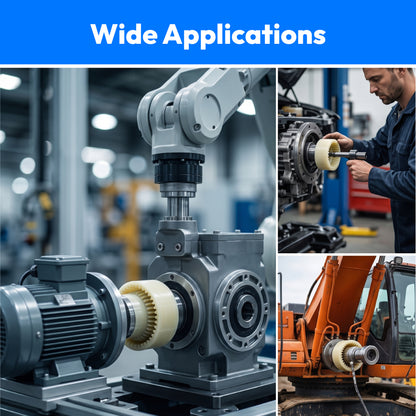 Nylon gear coupling for motor and hydraulic pump connector