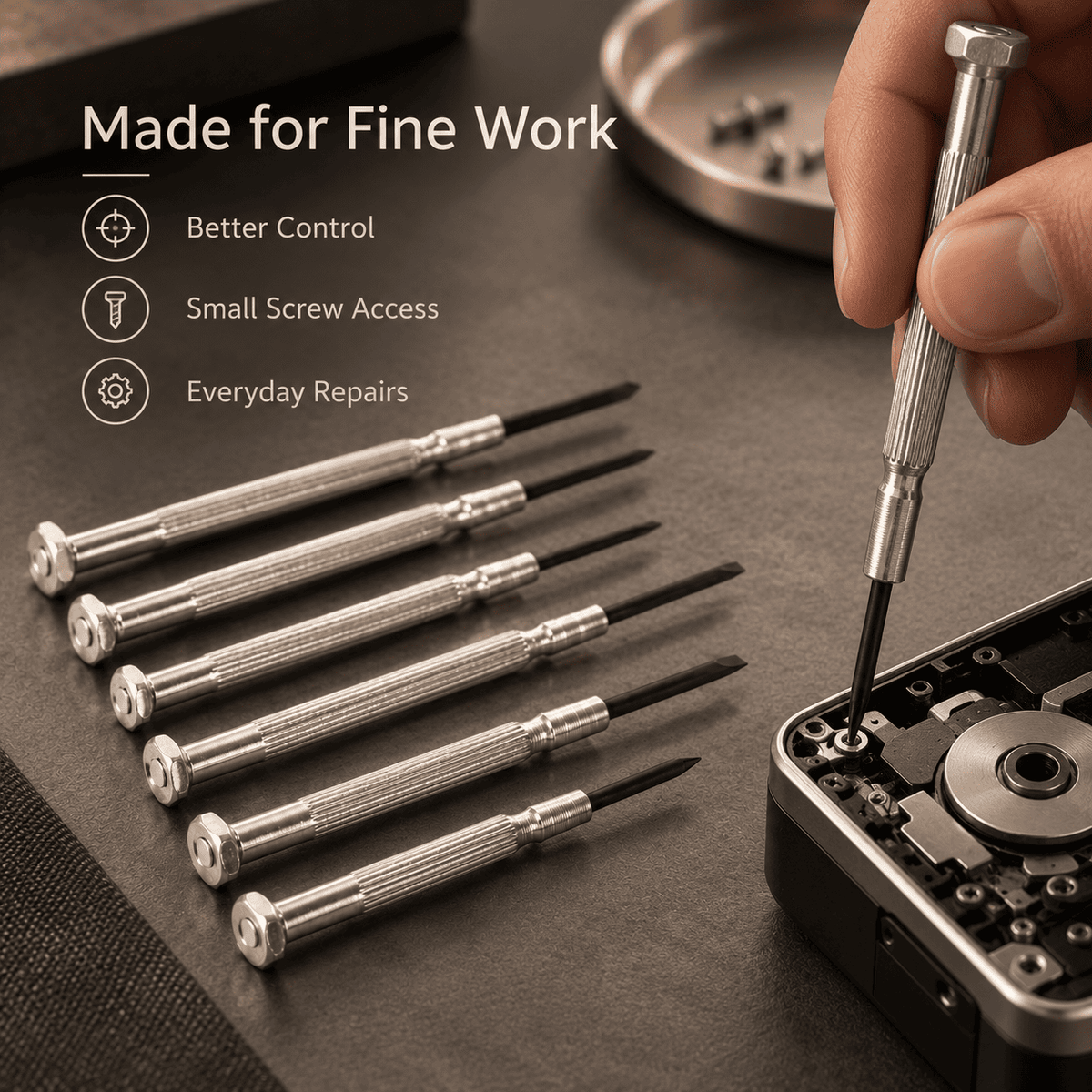 PRECISION SCREWDRIVER SET (6PCS)