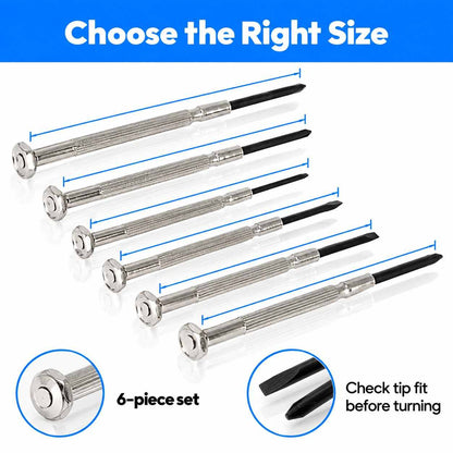 PRECISION SCREWDRIVER SET (6PCS)