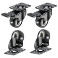 PU Swivel Caster Wheels 2 with Brakes & 2 Without Brakes-4Pcs