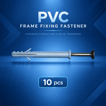 PVC Frame Fixing Fastener Plastic Wall-10Pcs