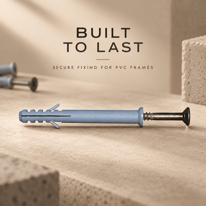 PVC Frame Fixing Fastener Plastic Wall Plugs