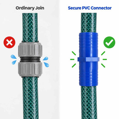 Implemental PVC Garden Hose Pipe Connector-5Pcs - 1