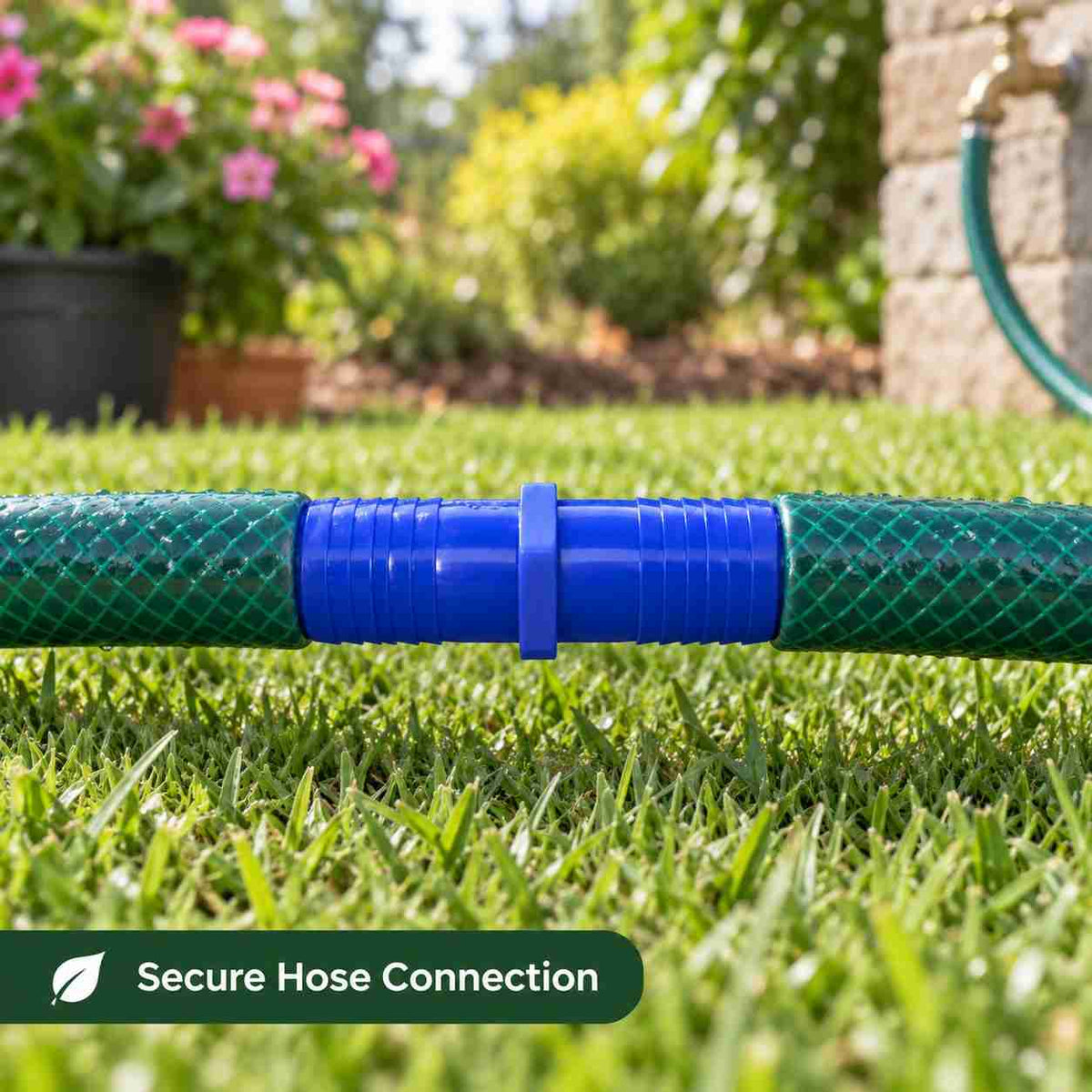 Implemental PVC Garden Hose Pipe Connector-5Pcs - 1