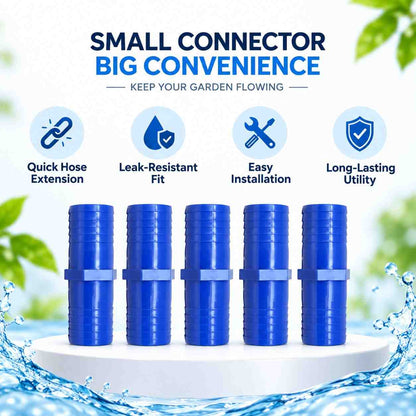 Implemental PVC Garden Hose Pipe Connector-5Pcs - 1