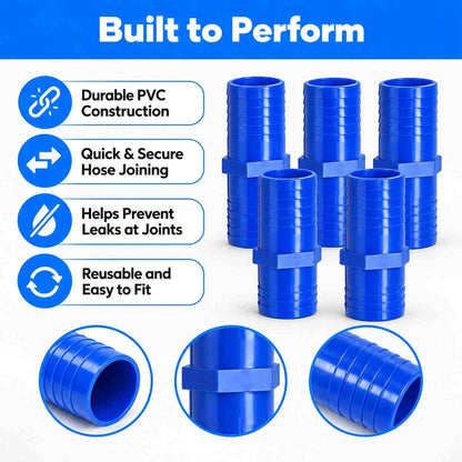PVC Garden Hose Pipe Connector-5Pcs