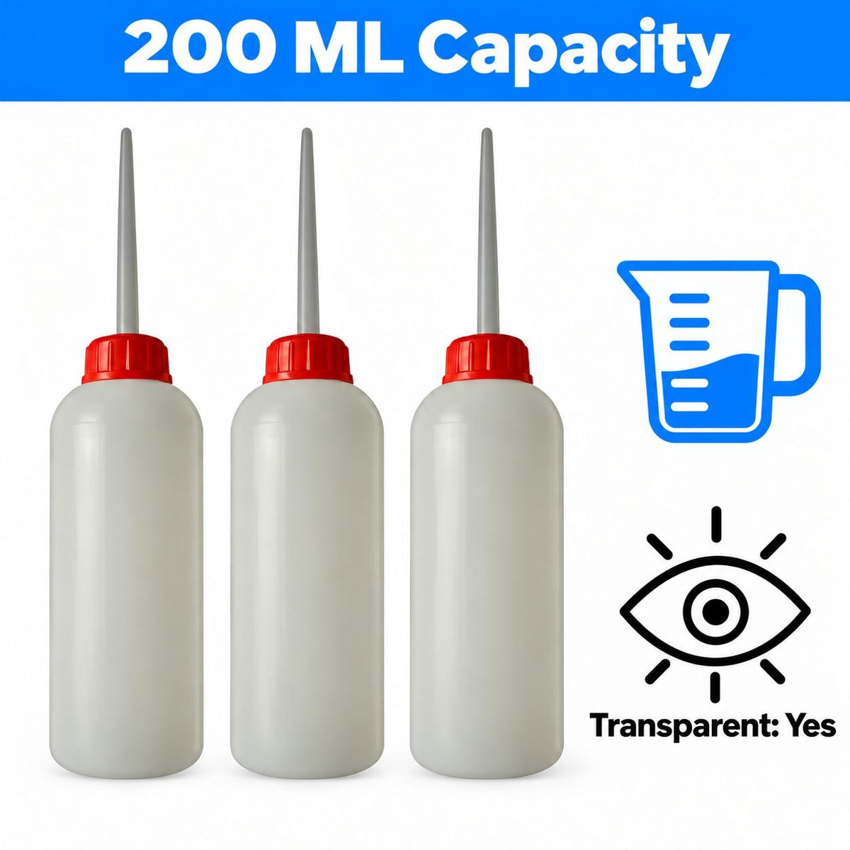 PVC Oil Cane 200 ML (Set of 3)