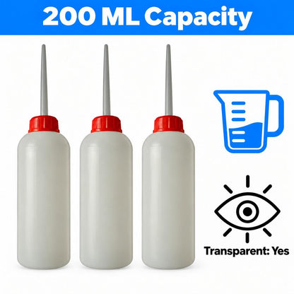PVC Oil Cane 200 ML (Set of 3)