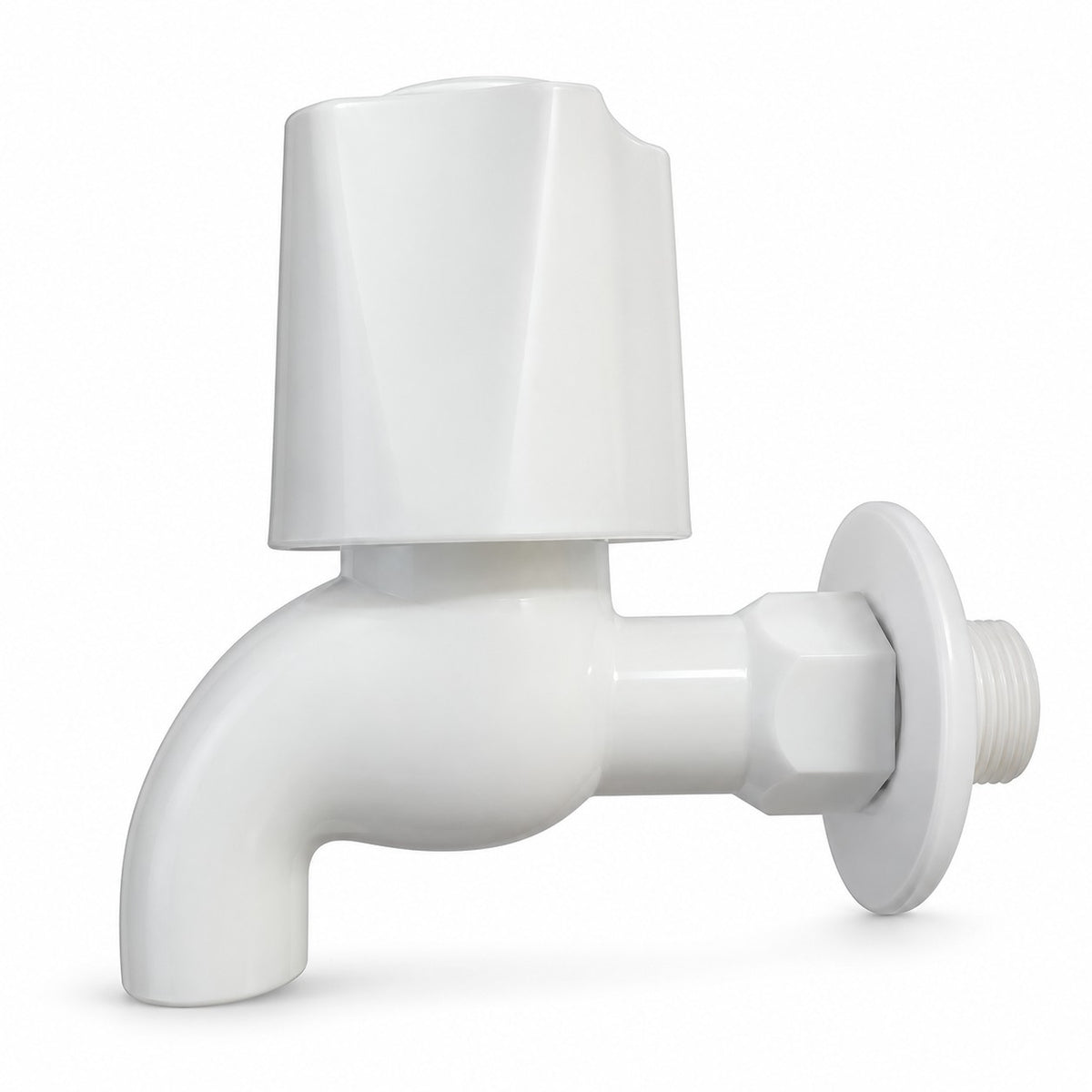PVC Plastic Bibcock Water Tap-15mm
