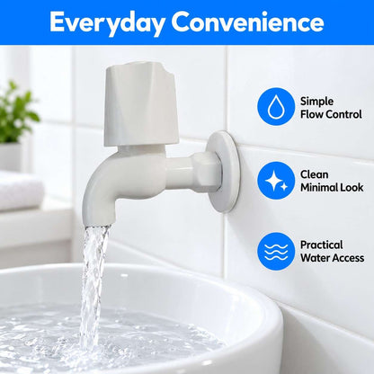 PVC Plastic Bibcock Water Tap-15mm