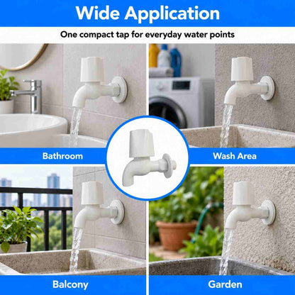 PVC Plastic Bibcock Water Tap-15mm