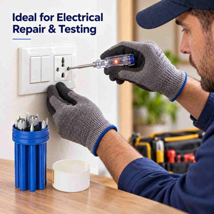 Implemental PYE-595-Electrical Tester Screwdriver Kit with 8 in 1 Blades - 1