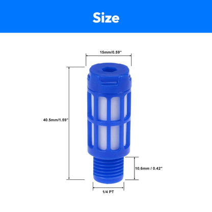 Plastic Exhaust Air Silencer Compressor Fitting-1/4Inch