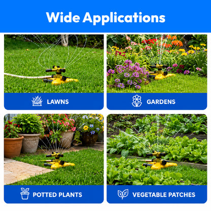 Plastic Garden Water Sprinkler Hose Size-1inch(Yellow)