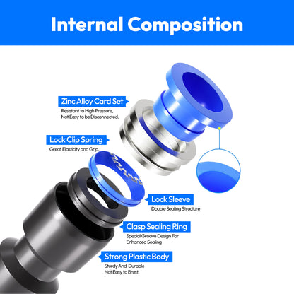 Pneumatic Connector T-Type Male Thread 3/8 Air