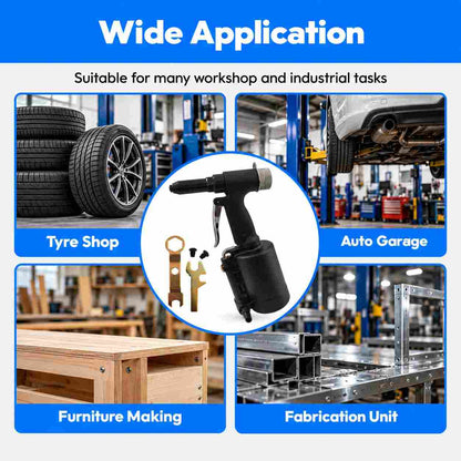 Pneumatic Air Rivet Gun Self-plugging