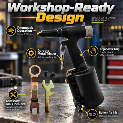 Implemental Pneumatic Air Rivet Gun Self-plugging - 1