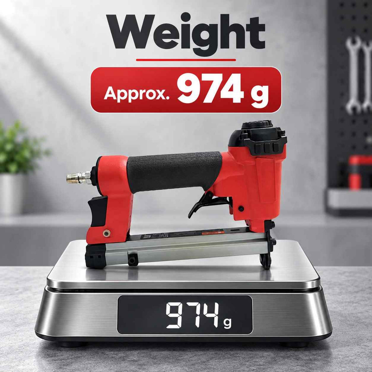 Implemental Pneumatic Air Stapler Gun Nailer Tools- 8016A - 1