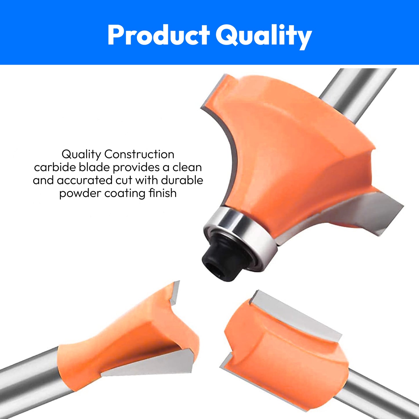 Premium Router bit set-8mm-12pcs