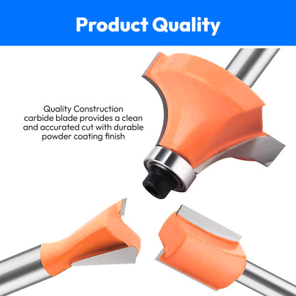 Premium Router bit set-8mm-12pcs