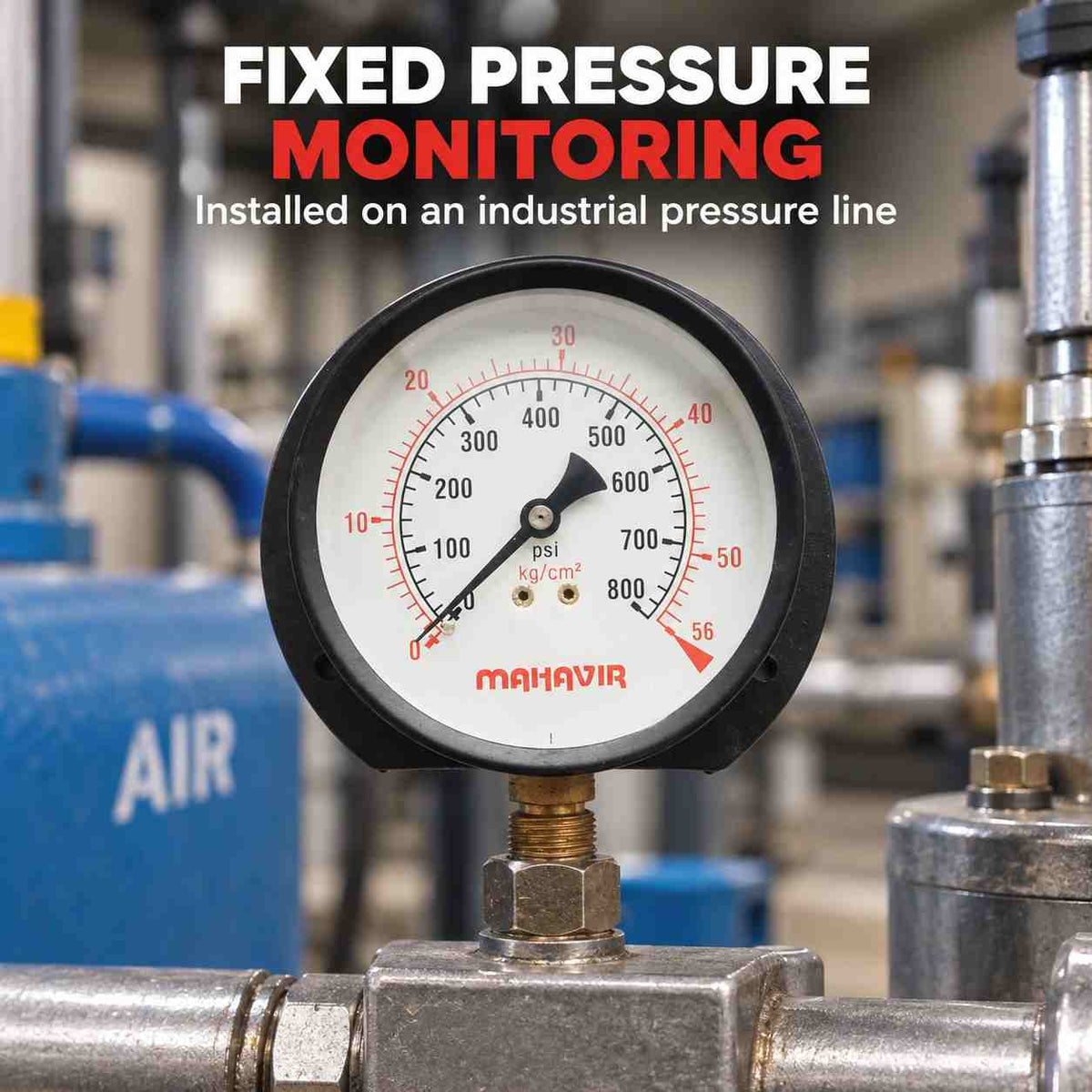 Pressure Gauge Industrial Heavy Duty - 4 Inch
