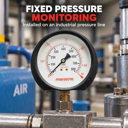 Pressure Gauge Industrial Heavy Duty - 4 Inch