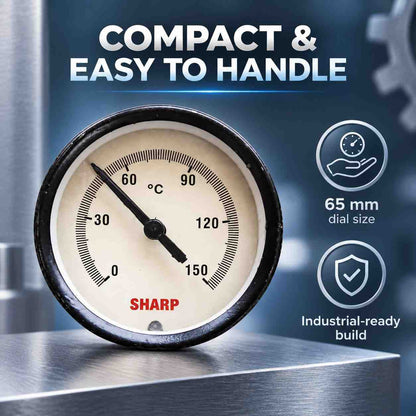 Implemental Pressure gauge-150°C 65mm - 1