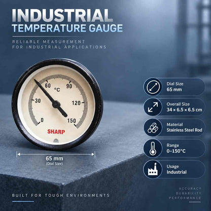 Implemental Pressure gauge-150°C 65mm - 1