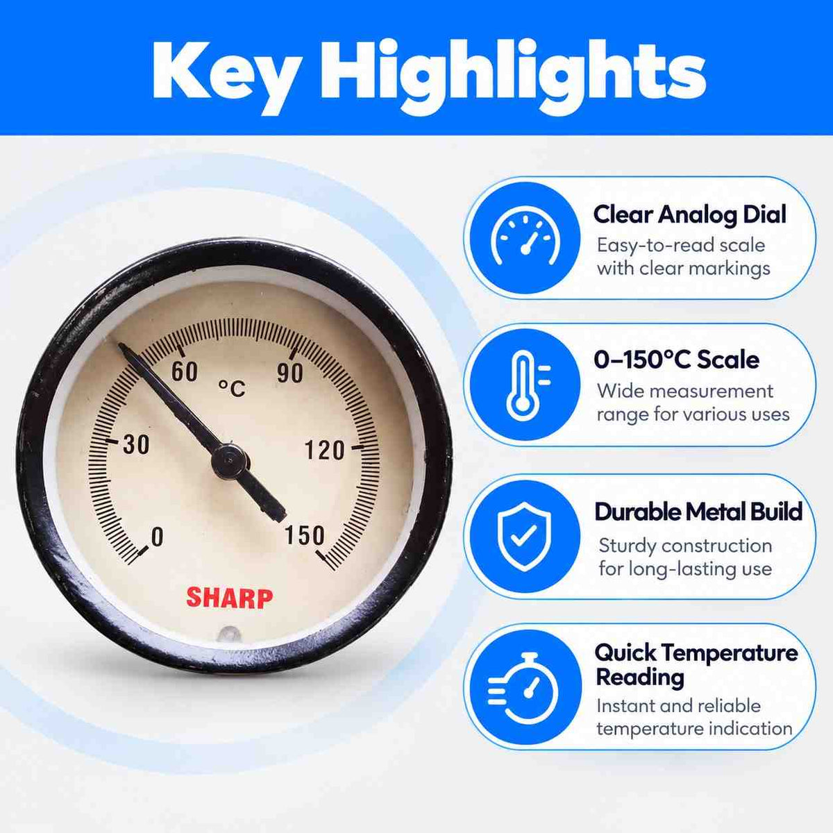 Pressure gauge-150°C 65mm