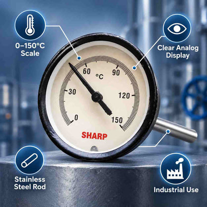Implemental Pressure gauge-150°C 65mm - 1
