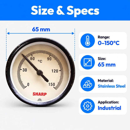 Pressure gauge-150°C 65mm