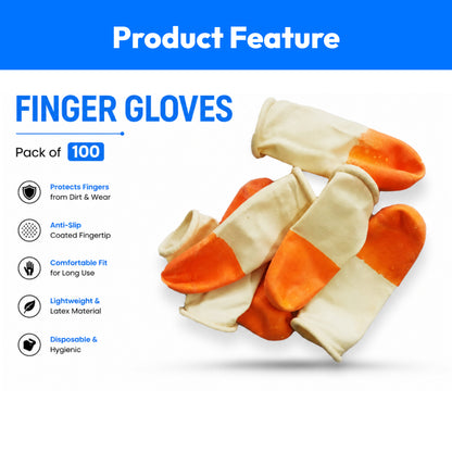 Protective Finger Gloves- Pack of 100