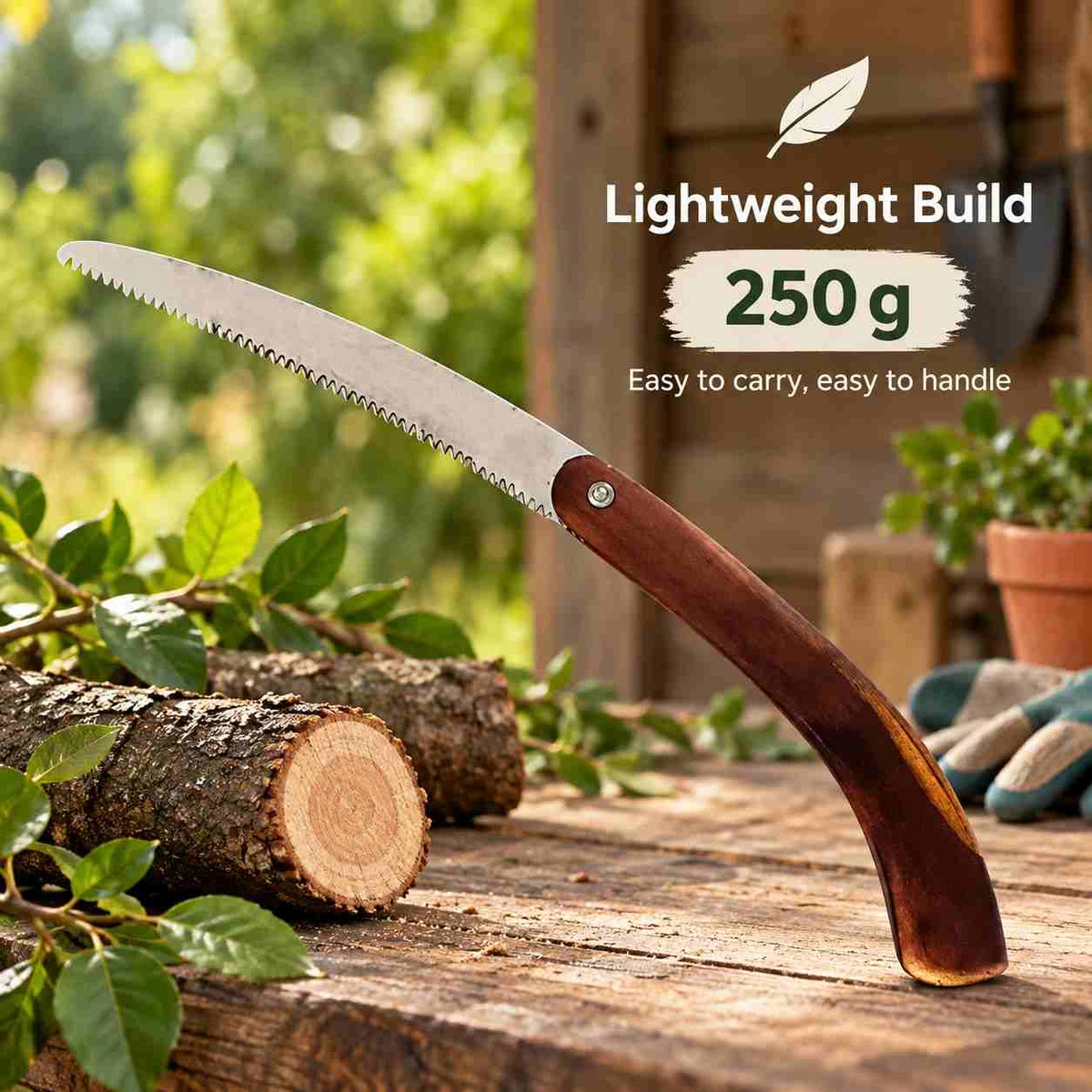 Implemental Pruning tool Cutter Wooden & Foldable Handle (Aari) - 1
