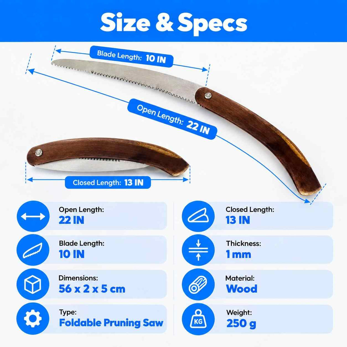 Pruning tool Cutter Wooden & Foldable Handle (Aari)